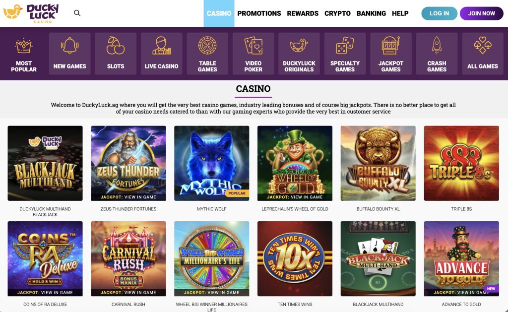 Ducky Luck Online Casino Real Money
